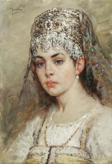 Konstantin Makovsky Boyaryshnya oil painting picture